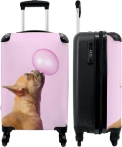 NoBoringSuitcases.com® Kinderkoffer - Hond - Dieren - Kauwgom - Roze - Kinderen - Trolley Kinderen - Past Binnen 55x40x20 Cm En 55x35x25 Cm - Reiskoffer Met Wielen - Koffertje 24 NoBoringSuitcases.com® Kinderkoffer - Hond - Dieren - Kauwgom - Roze - Kinderen - Trolley Kinderen - Past Binnen 55x40x20 Cm En 55x35x25 Cm - Reiskoffer Met Wielen - Koffertje -Beroemde Bagage Winkel 1000x1200 8