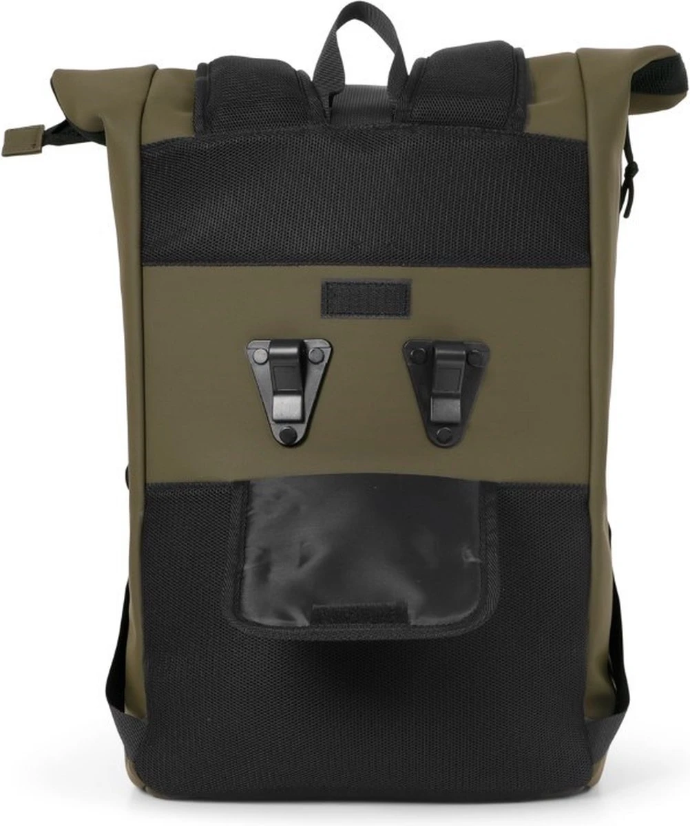 Norlander Waterdichte Rugzak 46L - Roltop Rugzak - Fietsrugzak - Olive 5 Norlander Waterdichte Rugzak 46L - Roltop Rugzak - Fietsrugzak - Olive - Afbeelding 3
