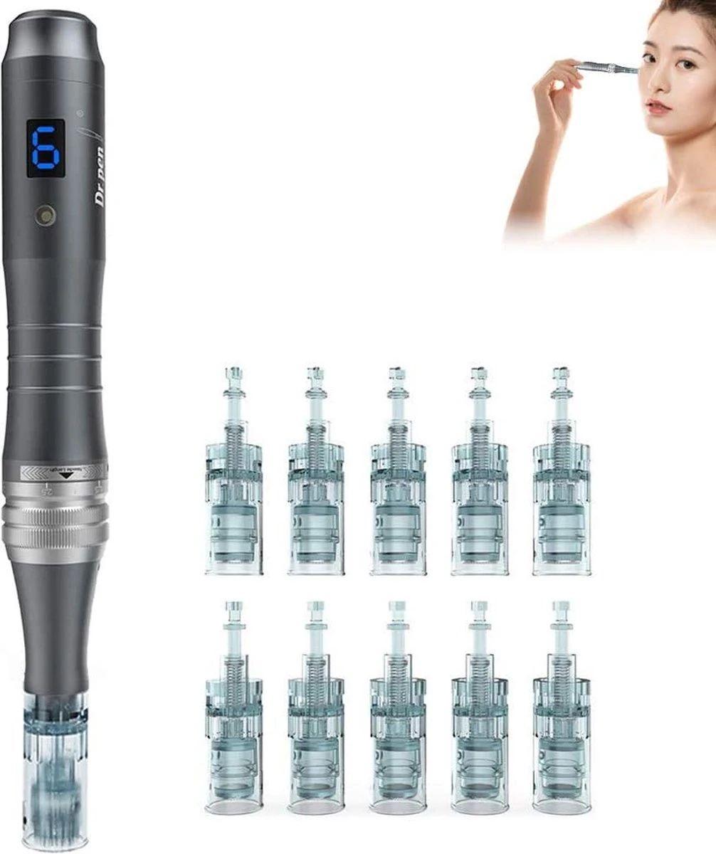 Merkloos De Orginele DR.PEN M8 ULTIMA Draadloze Dermapen Microneedling Inclusief 10 Cartridges 16 Pins 3 Merkloos De Orginele DR.PEN M8 ULTIMA Draadloze Dermapen Microneedling Inclusief 10 Cartridges 16 Pins
