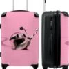 NoBoringSuitcases.com® Koffer Groot - Slak - Roze - Meisjes - Racen - Trolley Koffer Met TSA-slot - Met Wielen - 90 Liter - Reiskoffer - 66 Cm -Beroemde Bagage Winkel 1007x1200 9