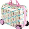 Princess Traveller Kids Collection - Ride-On Trolley - Zeemeermin - 42cm -Beroemde Bagage Winkel 1009x1200