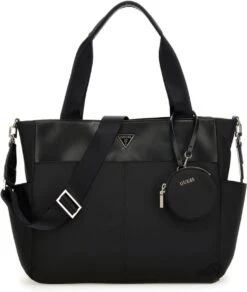 Guess Reistas / Weekendtas - 32 X 44 X 7 Cm - 10 Liter - Eco Gemma - Zwart