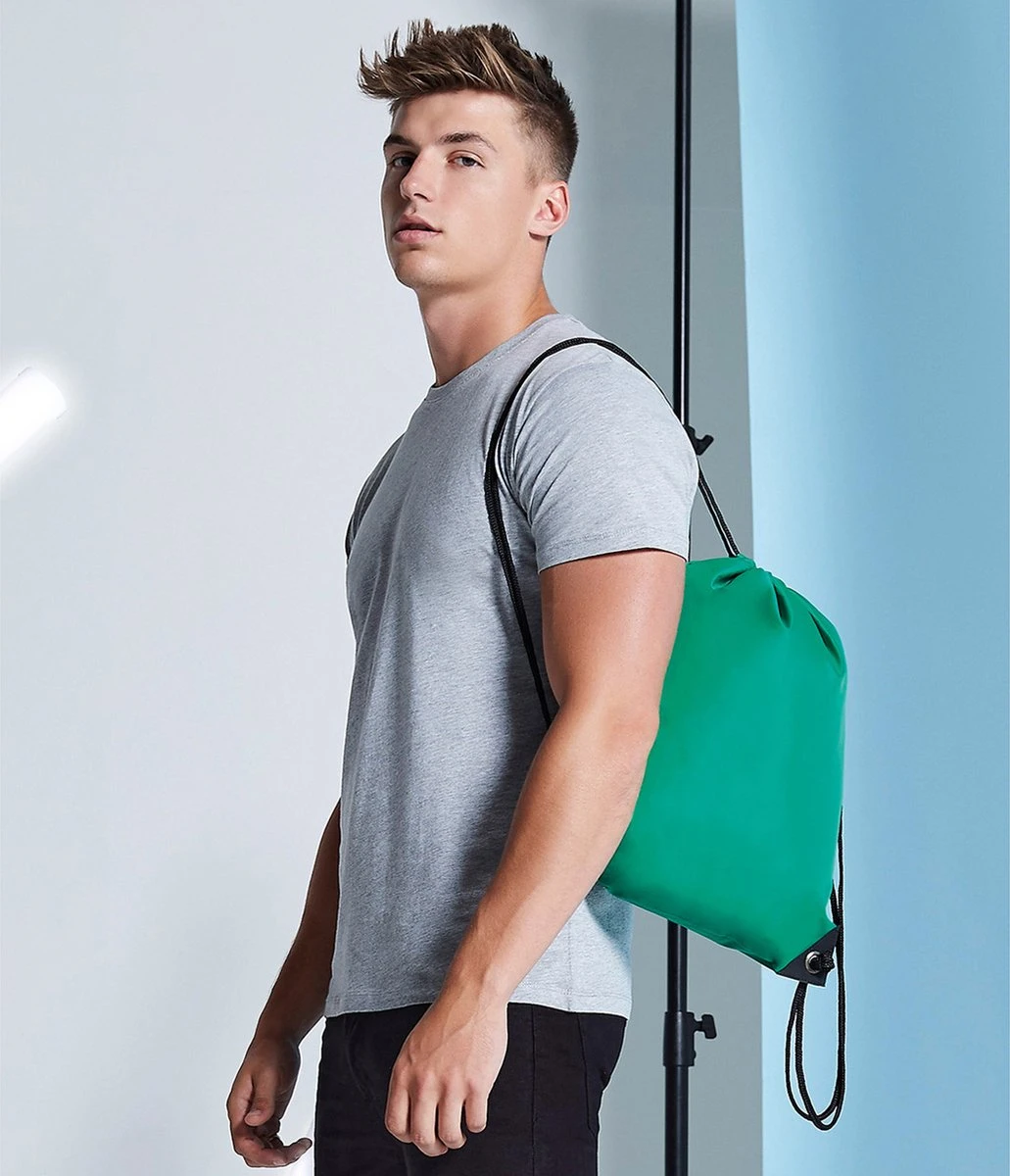 Bagbase Gymtas Met Rijgkoord 12 Liter - Antraciet 4 Bagbase Gymtas Met Rijgkoord 12 Liter - Antraciet - Afbeelding 2