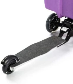 Kinderstep | Reiskoffer Met Wielen - FDBW - Koffer Kinderen | Paarse Eenhoorn | Step Met 3 Wielen - Bouncy Box 50 Kilo 40x20x25 Cm + Nekkussen Vliegtuig -Beroemde Bagage Winkel 1039x1200 1