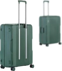 CarryOn Protector Luxe Reiskoffer - Trolley 66cm Met TSA-klikslot En OKOBAN - Ultrasterk - Groen -Beroemde Bagage Winkel 1045x1200