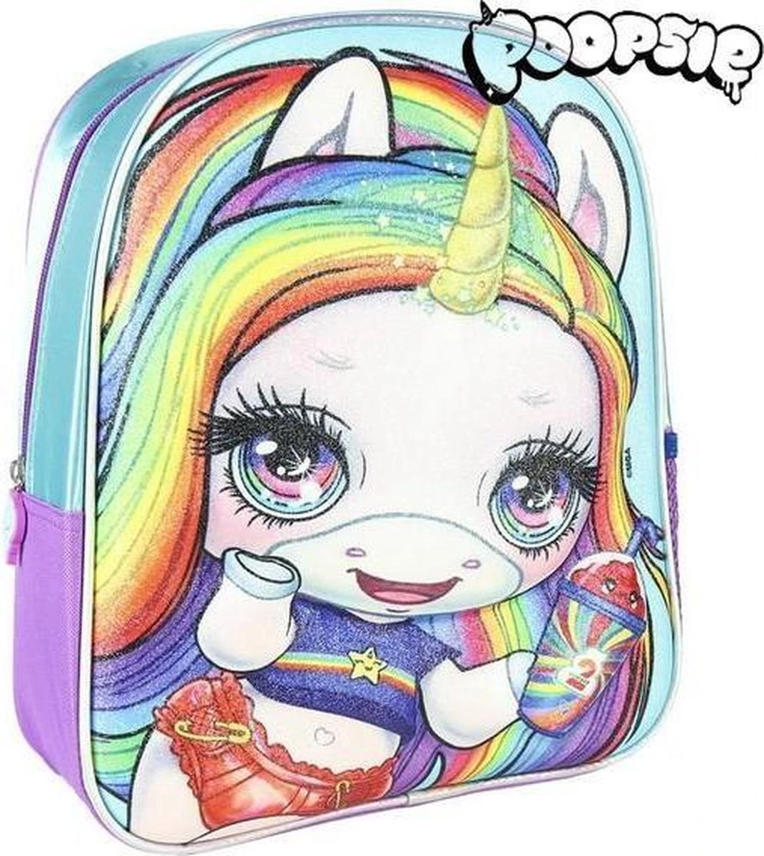 Poopsie - Rugzak - Rugtas - Multi Colour - Hoogte 31cm 3 Poopsie - Rugzak - Rugtas - Multi Colour - Hoogte 31cm