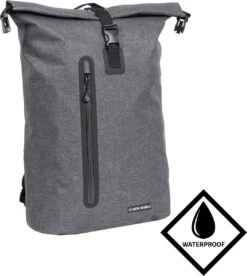 New Rebels® Vepo - Rugtas - Grijs/Rood - Waterbestendig - 15.6151413121087 - 33x15x65cm - Rugzak / Backpack -Beroemde Bagage Winkel 1073x1200 6