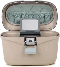 Decent Beautycase Dames / Reiskoffer - Hardcase - Sportivo - Beige -Beroemde Bagage Winkel 1080x1200 4