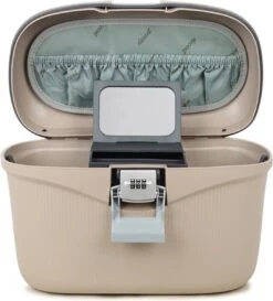 Decent Beautycase Dames / Reiskoffer - Hardcase - Sportivo - Beige -Beroemde Bagage Winkel 1085x1200 1