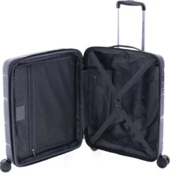 Gladiator Bionic S Handbagage Koffer Expandable - 55 Cm - TSA Slot - Zwart -Beroemde Bagage Winkel 1085x1200