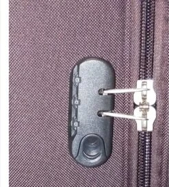 Stoffen Handbagage Koffer 51cm 4 Wielen Trolley - Bruin -Beroemde Bagage Winkel 1086x1200 4