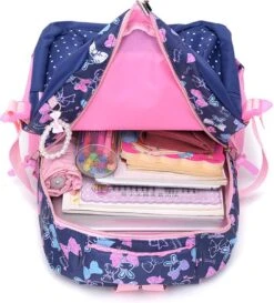 STIJLVOLLE GROTE CAPACITEIT GRAPPIGE ROZE TIENER BOEKENTAS LAPTOP,SCHOOLTAS RUGZAK VOOR VROUW MEISJE ( ROZE PAARS ) -Beroemde Bagage Winkel 1086x1200 8
