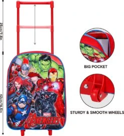 Marvel THE AVENGERS Trolley Koffertje Vakantie Logeren Tripjes -Beroemde Bagage Winkel 1089x1200
