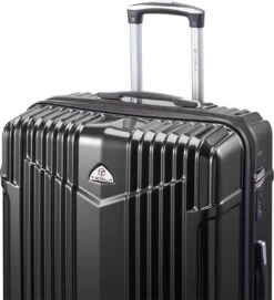 Tesla PC - Reiskoffer - 75 Cm - 4 Wielen - Zwart -Beroemde Bagage Winkel 1092x1200