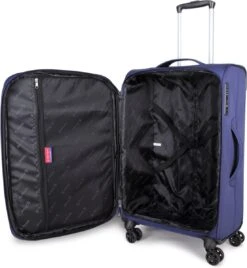 Decent D-Upright Medium Koffer - 66 Cm Expandable - TSA Slot - Donkerblauw -Beroemde Bagage Winkel 1105x1200