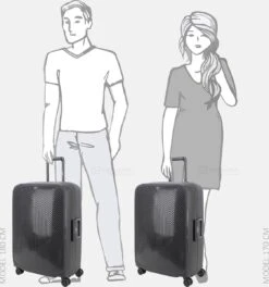 Decent Koffer / Trolley / Reiskoffer - 68 X 47.5 X 28 Cm - 80 Liter - Axiss-Fix - Zwart -Beroemde Bagage Winkel 1121x1200