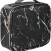 YONO Beautycase Marmer Design - Make Up Koffer Dames – Makeup Organizer – Tas Voor Cosmetica – Reis Toilettas – Zwart -Beroemde Bagage Winkel 1125x1200 3