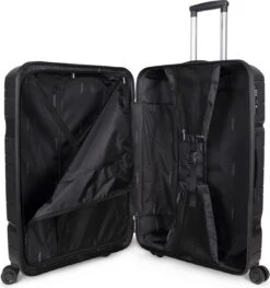 Decent ONE-CITY Large Koffer - 76 Cm - TSA Slot - Zwart -Beroemde Bagage Winkel 1128x1200