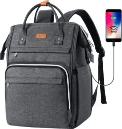Rugzak Voor Dames Met RFID-tas, Laptoprugzak Voor 15,6-inch Laptop, Waterdicht En Anti-diefstal, Dagrugzak Voor Reizen, Zaken, Werk, Schoolrugzak Voor Tienermeisjes (donkergrijs) -Beroemde Bagage Winkel 1131x1200 2