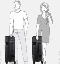 Decent ONE-CITY Large Koffer - 76 Cm - TSA Slot - Zwart -Beroemde Bagage Winkel 1132x1200