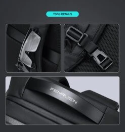 Brandie® - Rugzak - Geschikt Voor 17.3 Inch Laptop - Reistas - Schoudertas - Waterdichte - USB Opladen - Hoge Capaciteit - Anti Diefstal - Normaal Zwart - Voor Heren Tas - Grootte 14*32*48cm - Gewicht 1.3 Kg -Beroemde Bagage Winkel 1137x1200