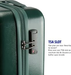 Princess Traveller Harlem - Handbaggage Koffer - Groen - S - 55cm -Beroemde Bagage Winkel 1138x1200