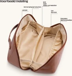 Toilettas Roze - Maat M - Beautycase Cosmetica - Organizer Make Up -Beroemde Bagage Winkel 1139x1200 3