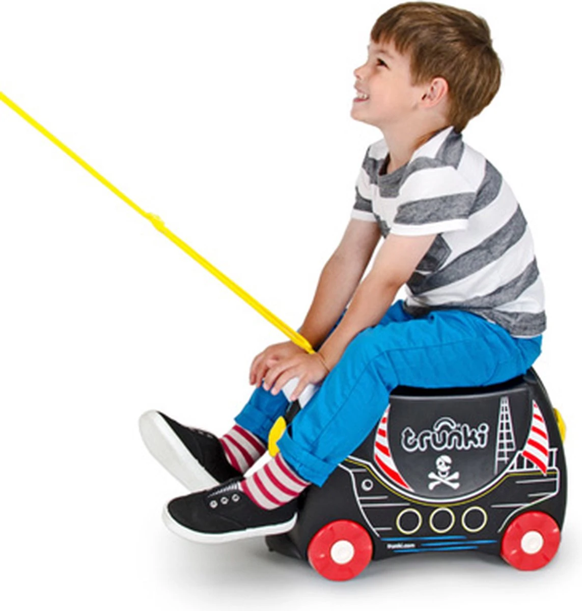 Trunki Ride-On Handbagage Koffer 46 Cm - Piraat Pedro 6 Trunki Ride-On Handbagage Koffer 46 Cm - Piraat Pedro - Afbeelding 4