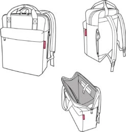 Reisenthel Allday Backpack M Rugzak - 15L - Dots Zwart -Beroemde Bagage Winkel 1144x1200 2