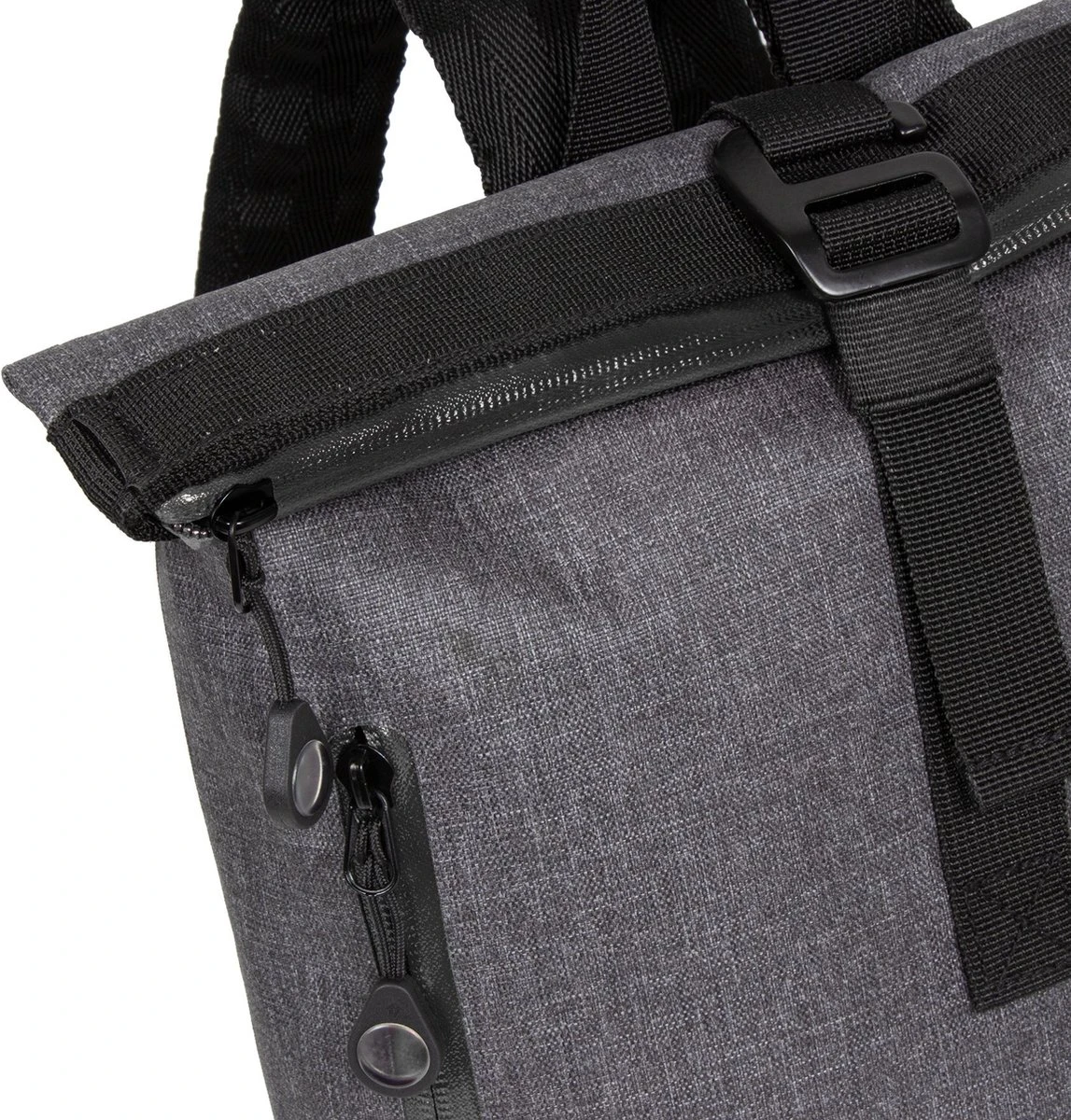 New Rebels® Vepo - Rugtas - Grijs- Waterbestendig - Roll-top - 87 - 19x20x4cm - Rugzak / Backpack 8 New Rebels® Vepo - Rugtas - Grijs- Waterbestendig - Roll-top - 87 - 19x20x4cm - Rugzak / Backpack - Afbeelding 6