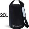 Trendwares - Drybag – Strandtas - Waterdichte Tas – Droogtas – Rugtas - Survival Outdoor Tas – 20 Liter - Zwart -Beroemde Bagage Winkel 1152x1200 7