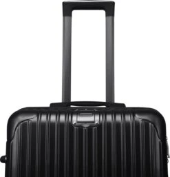 Royal Swiss - Reis Koffer - 56cm - Cijferslot- Lichtgewicht Koffer - 4 Wielen- Zwart -Beroemde Bagage Winkel 1153x1200