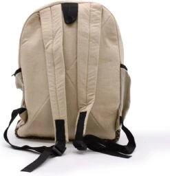 Grote Hennep Rugzak - Rugtas - Touw- En Zakkenstijl - 45x30x10cm -Beroemde Bagage Winkel 1158x1200