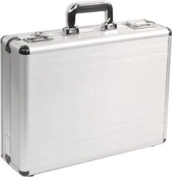 Dermata Laptoptas / Werktas / Aktetas - Business - Zilver - -Beroemde Bagage Winkel 1166x1200