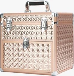 Nagel Beautycase Gouden Kleur - Kapper Beautycase - Nagel - Visagie - Make-up - Cosmetica - Schmink - Beauty Case