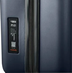 Princess Traveller PT01 - Reiskoffer - Platinum Navy - M - 67cm -Beroemde Bagage Winkel 1179x1200 2