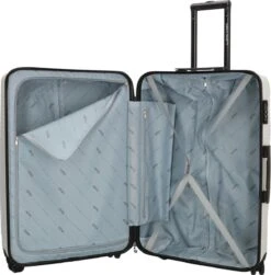 Enrico Benetti Louisville 39040 Driedelige Kofferset Hardcase ABS - Wit -Beroemde Bagage Winkel 1182x1200