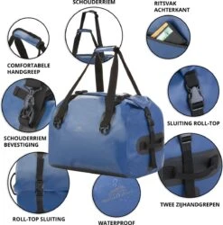 Dutch Mountains Reistas 40ltr – Waterdichte Duffelbag – Sporttas – Travelbag - Roll-top Sluiting – Blauw 12 Dutch Mountains Reistas 40ltr – Waterdichte Duffelbag – Sporttas – Travelbag - Roll-top Sluiting – Blauw -Beroemde Bagage Winkel 1186x1200 9