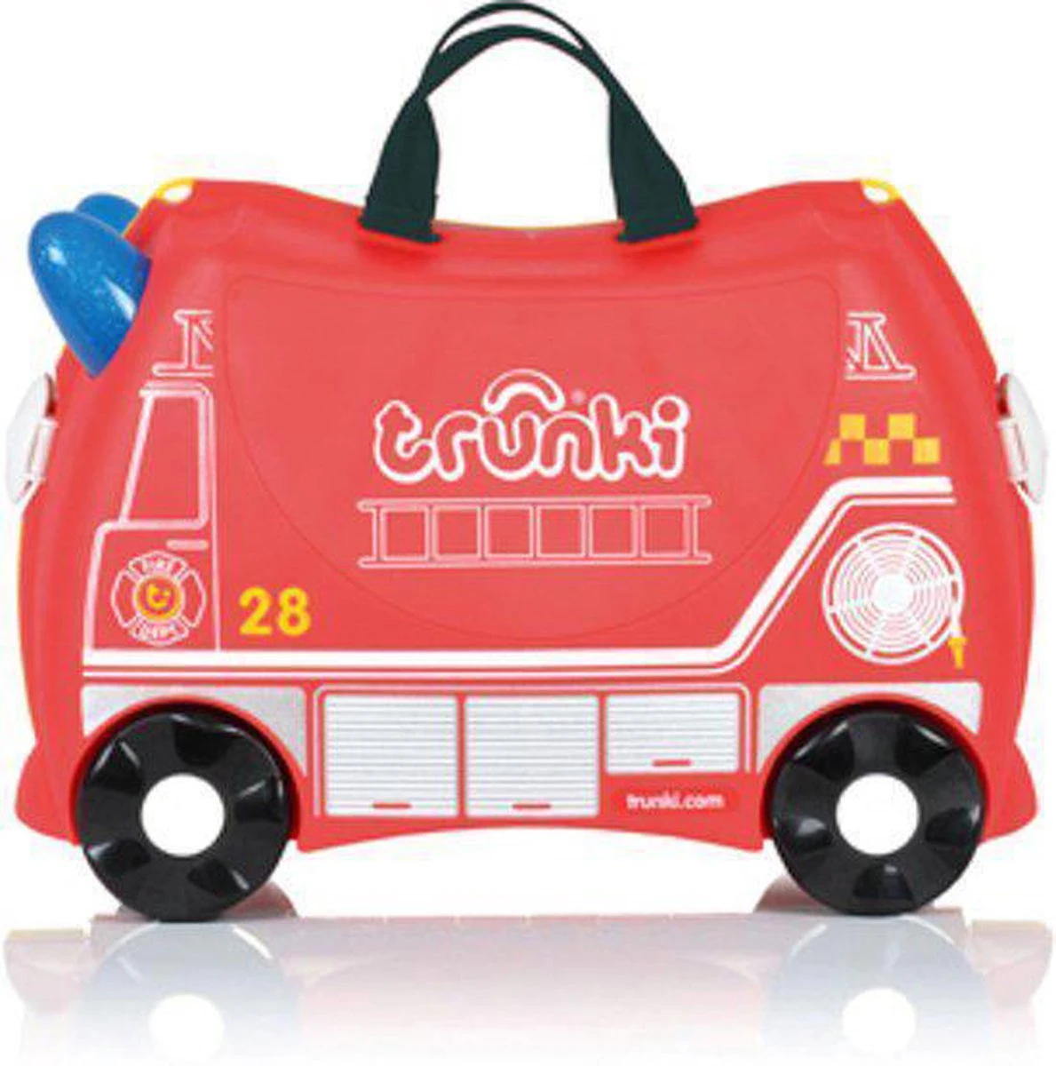 Trunki Ride-On Handbagage Koffer 46 Cm - Frank De Brandweerwagen 4 Trunki Ride-On Handbagage Koffer 46 Cm - Frank De Brandweerwagen - Afbeelding 2