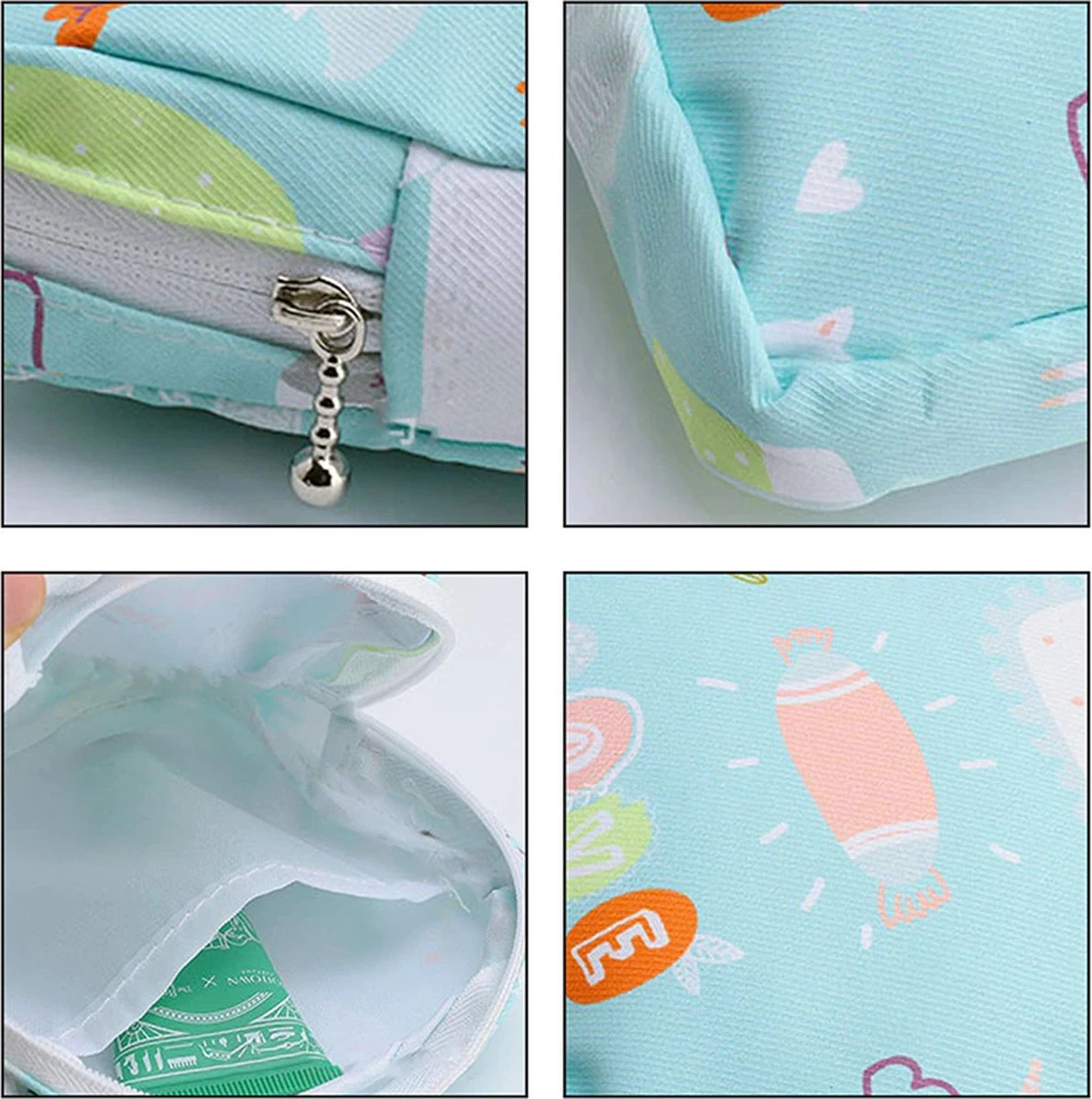 Maandverband Tasje - Make-up Tasje - Handig Opberg Tasje - Dames - Beige Plant 10 Maandverband Tasje - Make-up Tasje - Handig Opberg Tasje - Dames - Beige Plant - Afbeelding 8