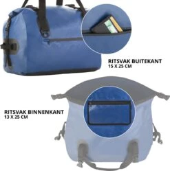 Dutch Mountains Reistas 40ltr – Waterdichte Duffelbag – Sporttas – Travelbag - Roll-top Sluiting – Blauw 15 Dutch Mountains Reistas 40ltr – Waterdichte Duffelbag – Sporttas – Travelbag - Roll-top Sluiting – Blauw -Beroemde Bagage Winkel 1192x1200 7