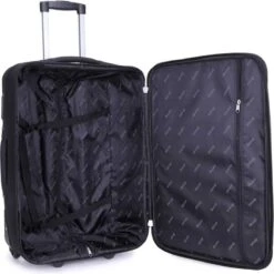 Decent Basic-Line Medium Trolley 63 Cm - Zwart -Beroemde Bagage Winkel 1198x1200