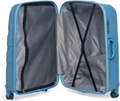 ©TROLLEYZ - Paris No.5 - Reiskoffer - 78cm Met TSA Slot - Dubbele Wielen - 360° Spinners - 100% Polypropyleen - Reiskoffer In Ice Blue -Beroemde Bagage Winkel 1200x1011