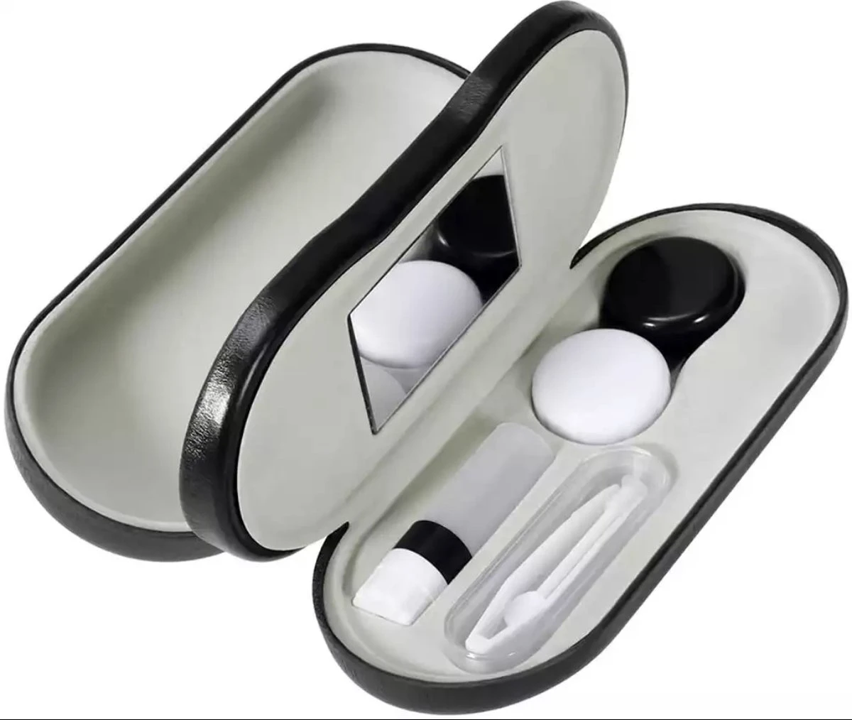 Contact Travel Case | Lenzen Doosje En Brillenkoker In één 3 Contact Travel Case | Lenzen Doosje En Brillenkoker In één - Afbeelding 2