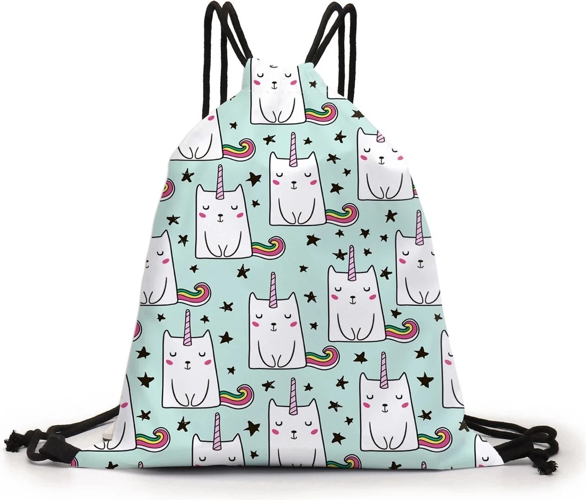 Zwemtas - Gymtas "Unicat" - Luxe Rugtas Met Trekkoorden - School Tas - Rugzak 3 Zwemtas - Gymtas "Unicat" - Luxe Rugtas Met Trekkoorden - School Tas - Rugzak