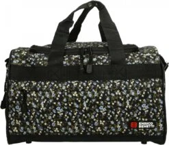 Enrico Benetti San Jose Sporttas/ Reistas - 46040 - Zwart Met Madeliefjes -Beroemde Bagage Winkel 1200x1028