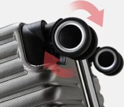 Design Handbagage Reiskoffer 20'', 50.8 Cm Cabinbag, Spinner , Aluminium Magnesium Alloy Frame Koffer, (LIGHT GRIJS) -Beroemde Bagage Winkel 1200x1039