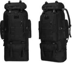 IBright XXL Tactical Backpack 100 Liter - Tactische Rugzak -Militaire Rugzak - Waterdicht - Zwart
