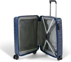 ©TROLLEYZ - Amsterdam No.9 - Trolley - 55cm Met TSA Slot - Dubbele Wielen - 360° Spinners - 100% ABS - Handbagage Koffer In Ocean Blue -Beroemde Bagage Winkel 1200x1051