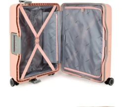 Decent Handbagage Koffer / Trolley / Reiskoffer - 55 Cm - 38 Liter - Polypropyleen - On-Tour - Roze -Beroemde Bagage Winkel 1200x1052